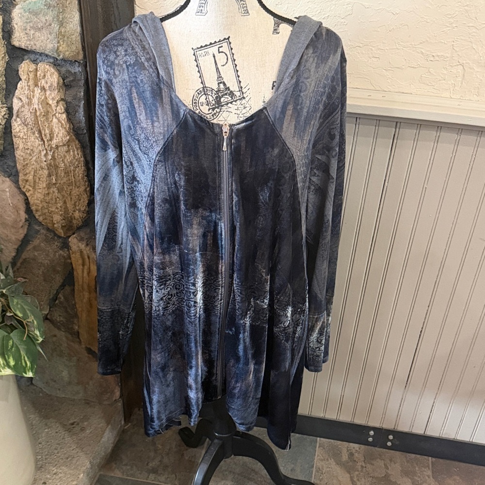 Unity World Wear Blue and Black Hooded Jacket
